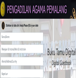 Buku Tamu Digital ( Digital Guestbook )